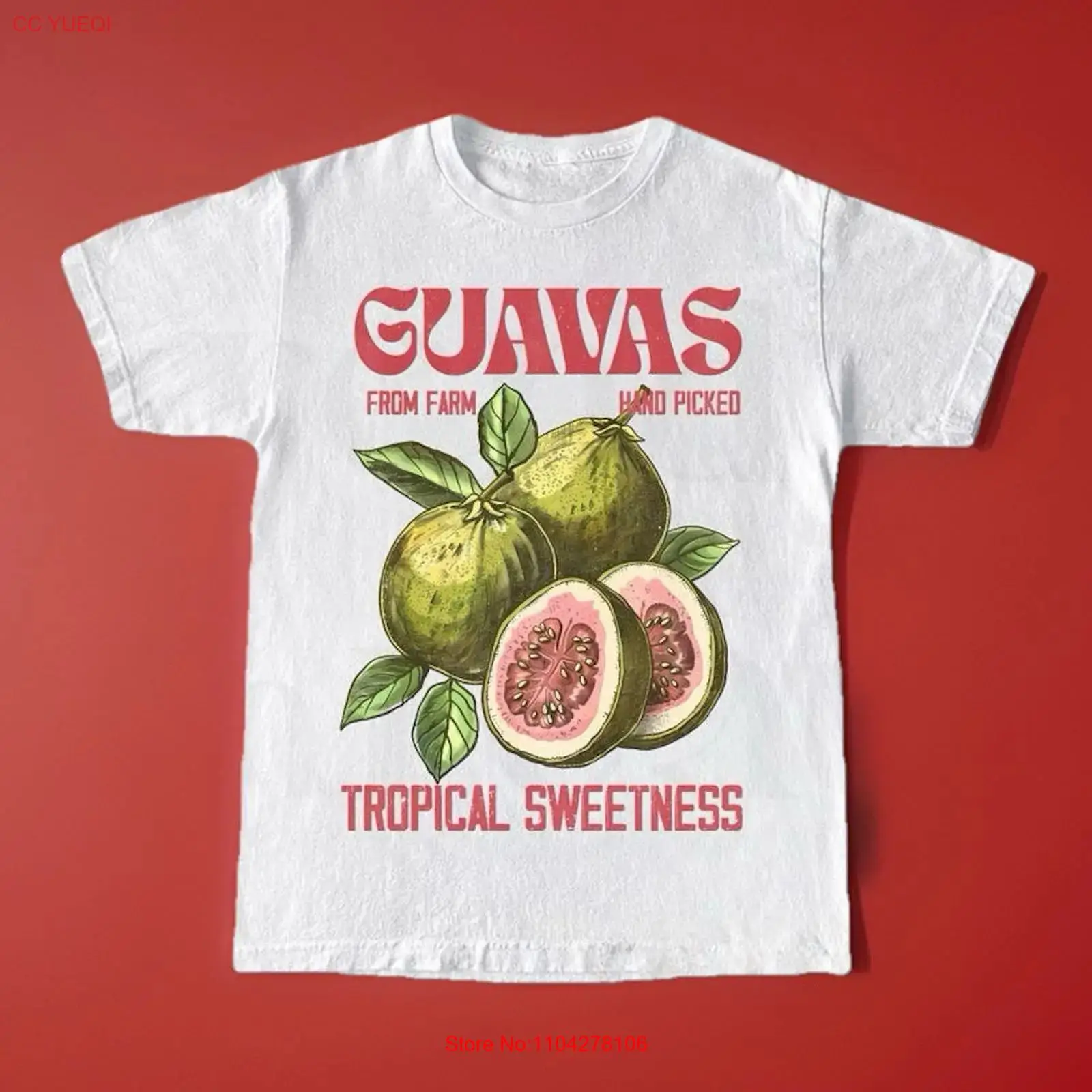Commercial Printing Labels - Guavas Retro Ticari Tişört Yeni S