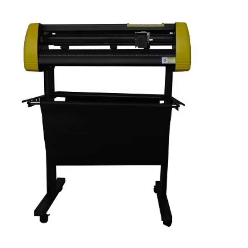 Vinyl Cutter Plotter - 870mm Siyah&Sarı Otomatik Kontürlü Vinil Kesici,