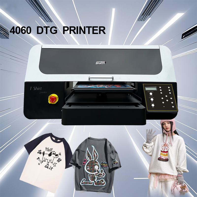 Commercial Digital Printing Machine - XP600/I1600A1/I3200A1*2 Baskı Kafalı, Denim, İpek ve