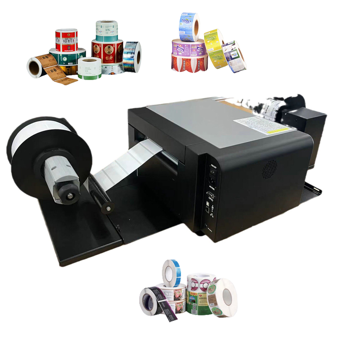 Commercial Digital Printing Machine - Rulodan Ruloya Dijital Renkli Etiket Yazıcısı
