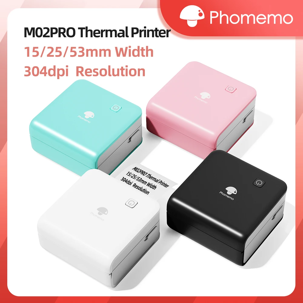 Commercial Printing Labels - Phomemo M02Pro Mini taşınabilir yazıcı kablosuz
