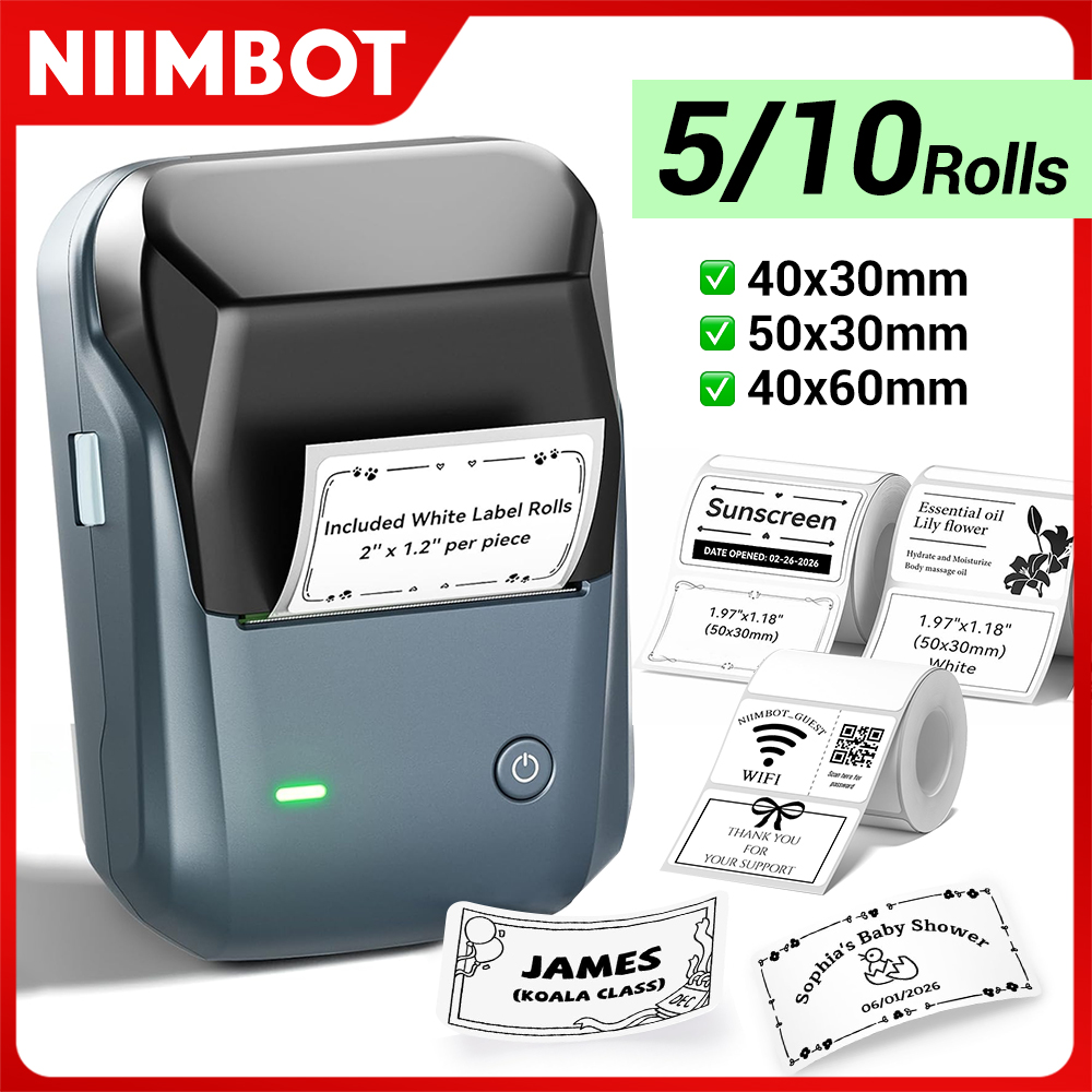 Commercial Printing Labels - Niimbot B1 Yazıcı Termal Bluetooth Kablosuz