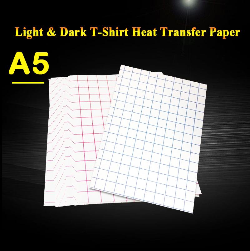 White Toner Transfer Paper - 20 Yaprak Mürekkep Püskürtmeli Isı Transfer