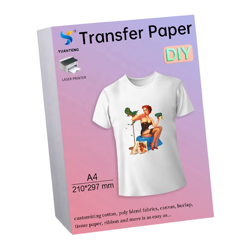 White Toner Transfer Paper - A4 Isı Transfer Kağıdı lazer Kendinden
