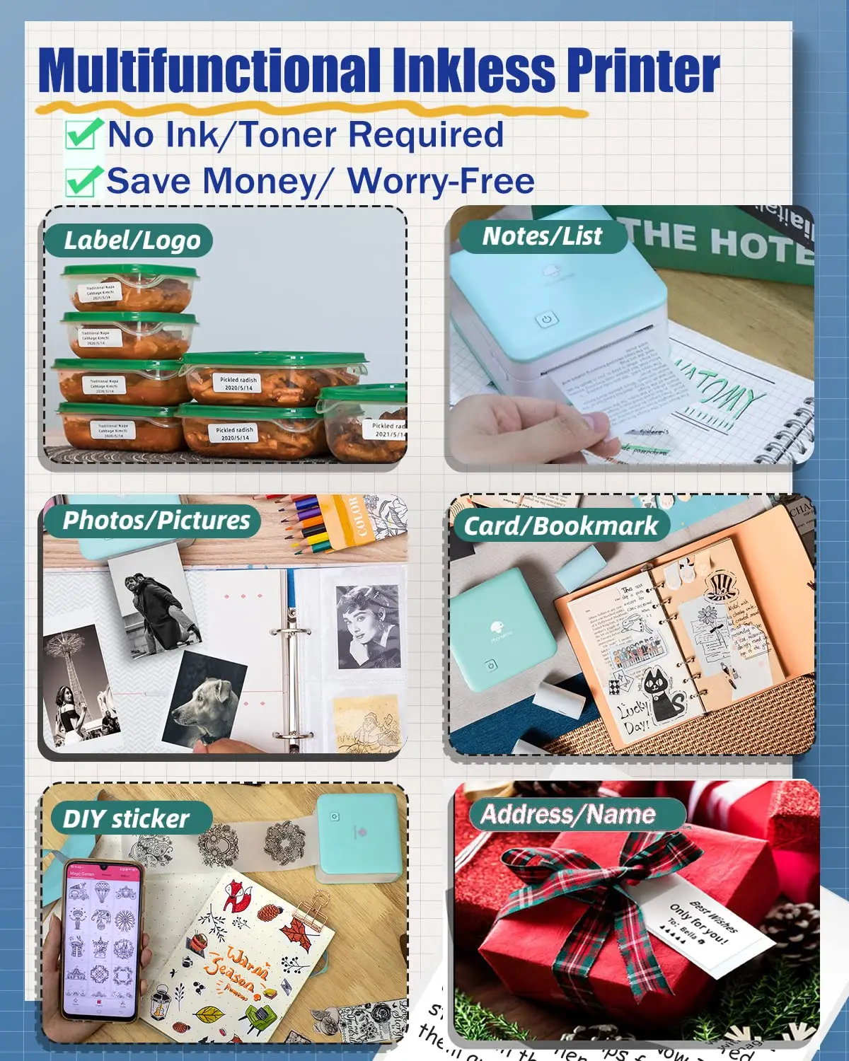 Phomemo M02Pro Mini taşınabili - Commercial Printing Labels incelemesi ve fiyatı